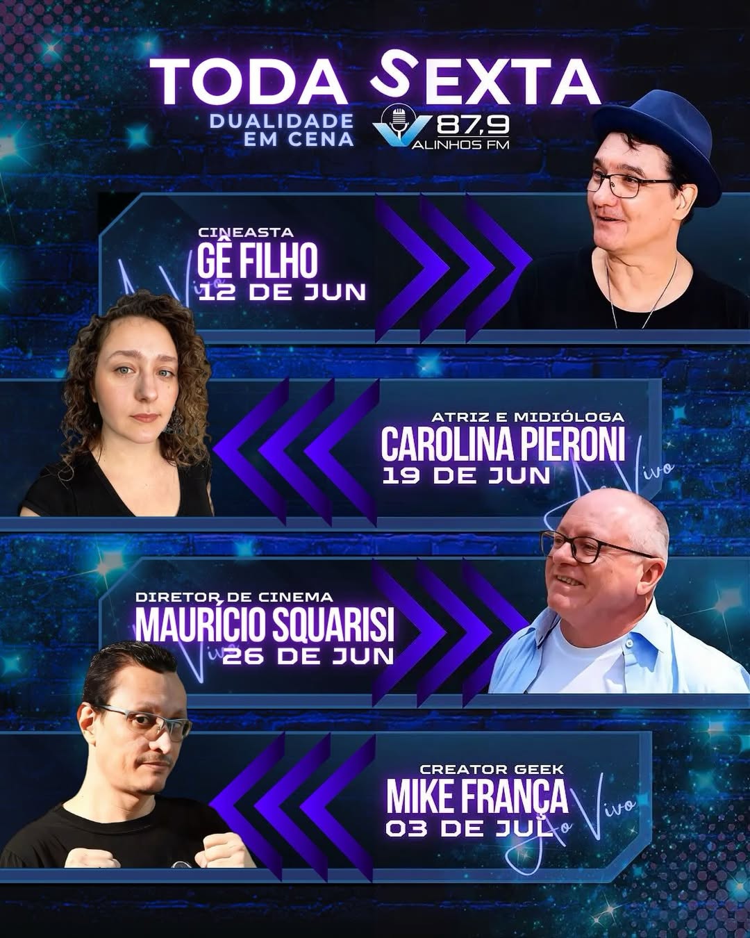 Anote na agenda: Mauricio Squarisi no Programa Dualidade em Cena, da Rádio Valinhos FM